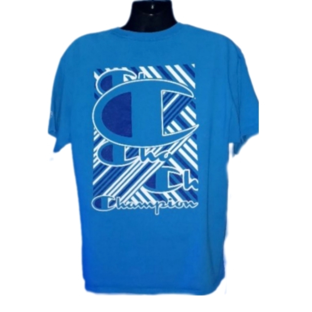 Champion Men's Blue T-Shirt - Picture 3 of 4